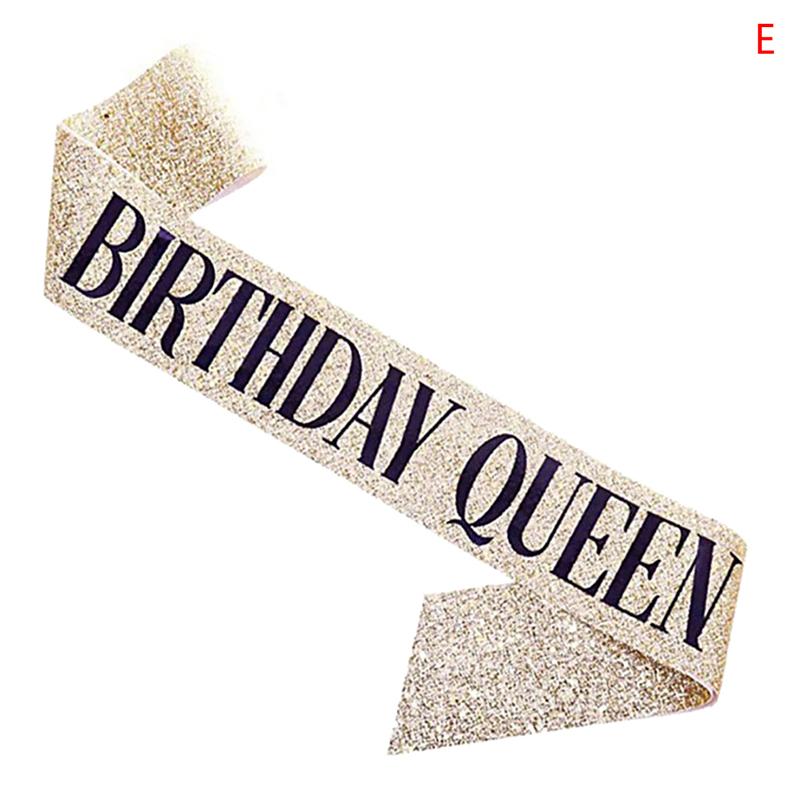 Satinschärpe zum 21. Geburtstag, Königin/Mädchen, Partyzubehör