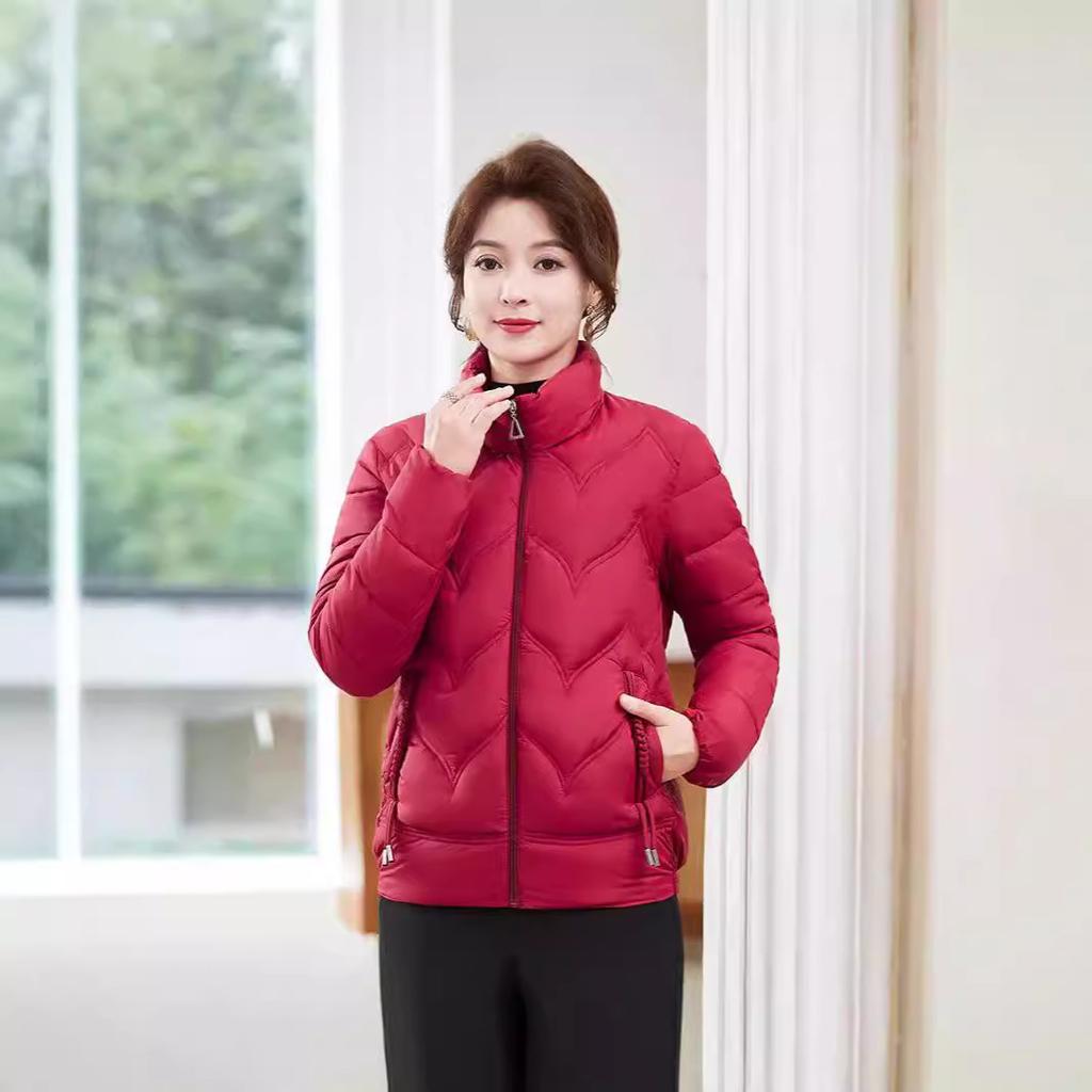 Women's Cotton Coat Parker Winter Jacket  New Short Stand Collar Keep Warm Fashion Outerwear Top