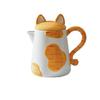 Cute Orange Cat Ceramic Teapot