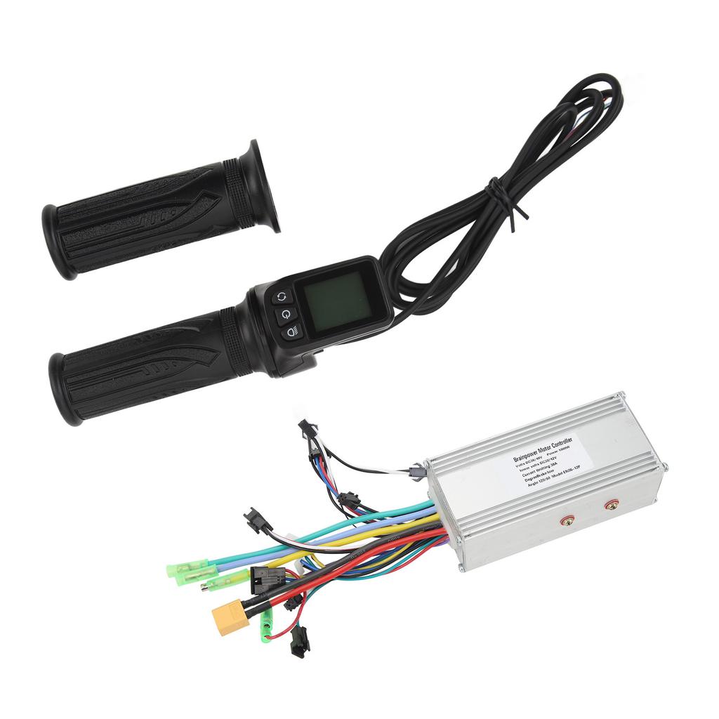 36V 48V 1000W 38A 3 Mode Sine Wave Brushless Controller 128DX Electric Bike Full Throttle Grip with