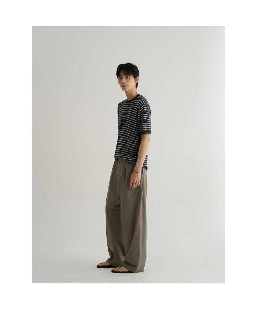 8SECONDS Natural Stripe Short Sleeve Knit Navy