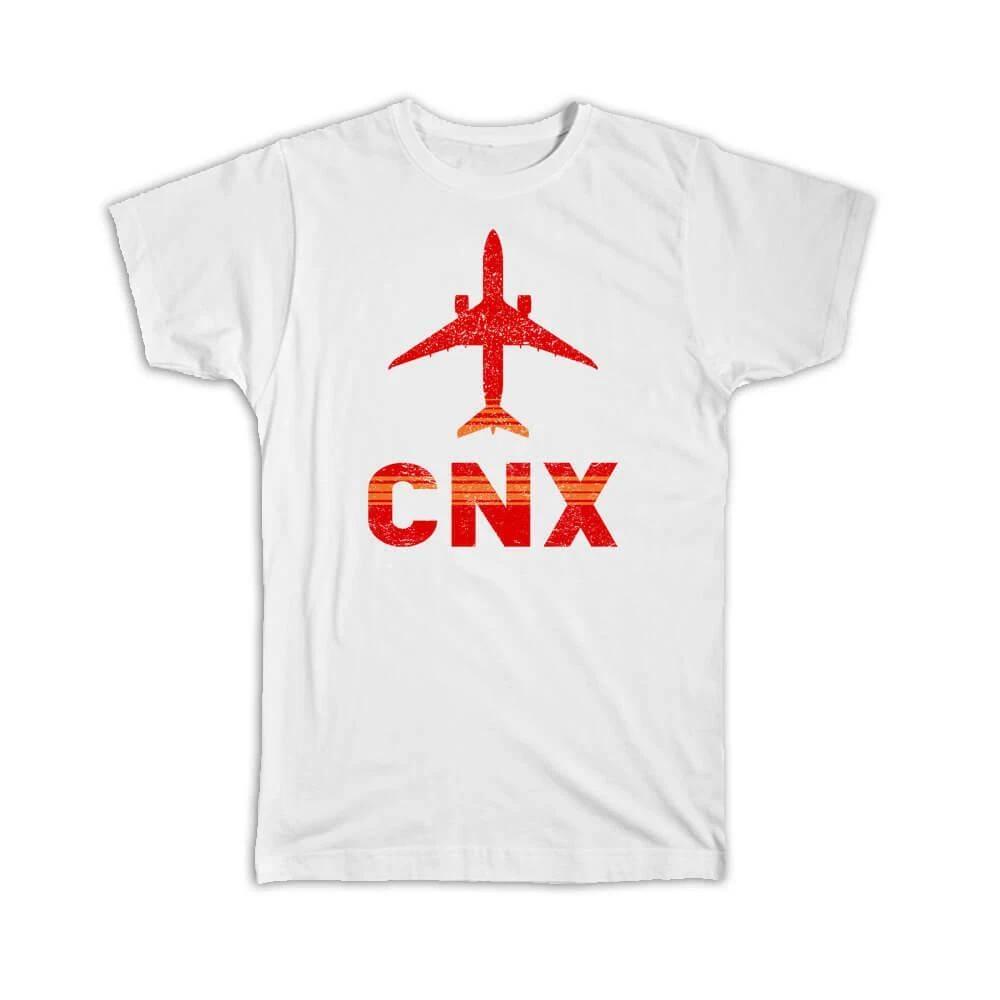 Gift T-Shirt : Thailand Chiang Mai Airport CNX Travel Airline Pilot S