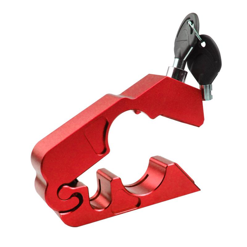 1pcs Motorcycle Handlebar Lock Handlebar Brake Handle Solid Lock Imitation Theft Lock Modified Brake Horn Lock