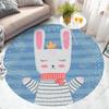 Cartoon Dinosaur Round Carpet Lovely Animal Circle Rug Kids Playroom Bedroom Living Room Balcony Floor Mat Home Decor Doormat