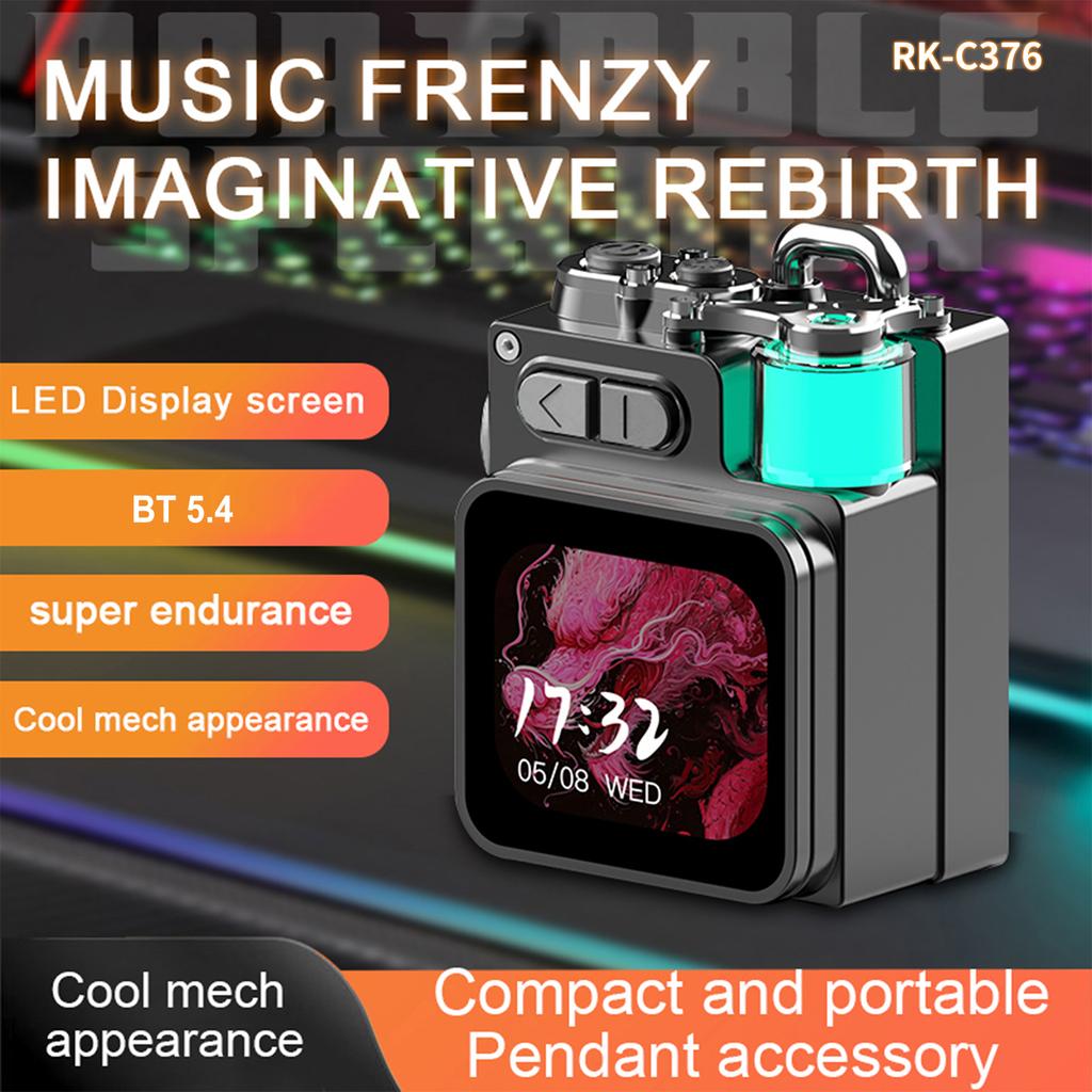 2025 Portable Bluetooth Speaker Music Stereo Surround with Touch Screen Outdoor Subwoofer Speaker Audio Player For Camping