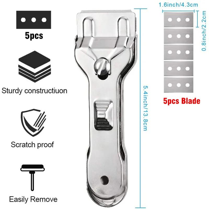 Paint Scraper Tool Kitchen For Ceramic Induction Cooktops Multifunction Glass Ceramic Hob Scraper Cleaner Tool With Blade
