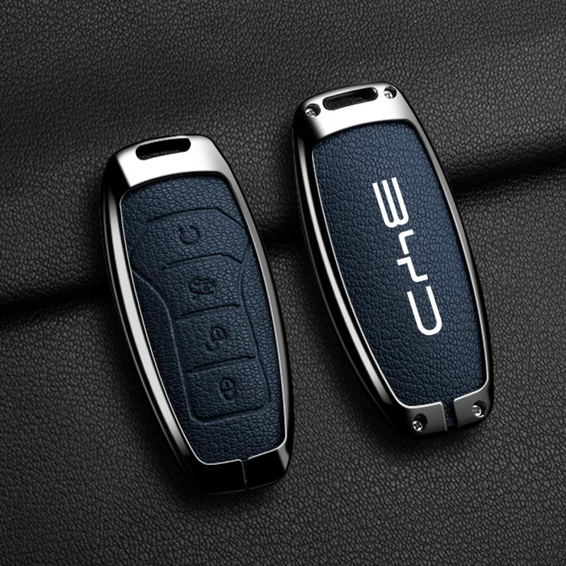

Alloy Leather Car Remote Key Case Cover Protector Shell For BYD Atto 3 Han EV Dolphin Lied Tang Dm Qin PLUS Song Pro MAX Yuan