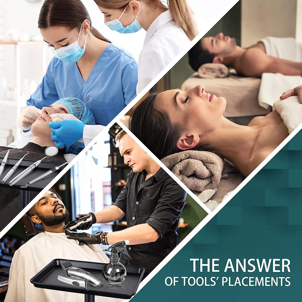 Wózek na kosmetyki, wózek na narzędzia, przenośny, profesjonalny, regulowany wózek na narzędzia do zdobienia paznokci, wózek do salonu fryzjerskiego, stojak na tatuaż, kreatywny