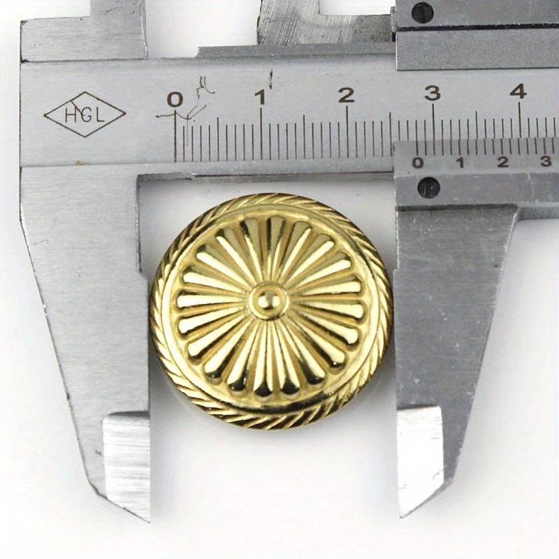 Brass Screwback Conchos Rivets Flower Star Decorative Buttons for Leather Craft Wallet Bag Saddle Belt Decor