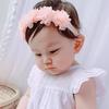 Elastic Headband Chiffon Flower Hair Band New Baby Headband  for Kids Children Newborn Toddler