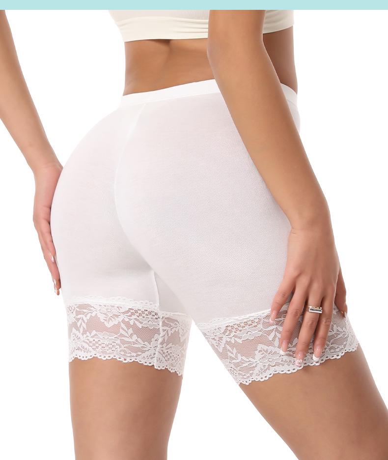 

Модальные шорты-безопасности большого размера с кружевной отделкой L (140-160 jin)