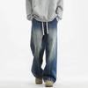 NASA NOAH Men's American Retro Loose Straight-Leg Jeans