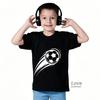 Fußball&Geburtstag Druck Kinder T-Shirt Lässig Kurzarm Kinder T-Shirt Mode Rundhals Kinder T-Shirt Top Sommerkleidung