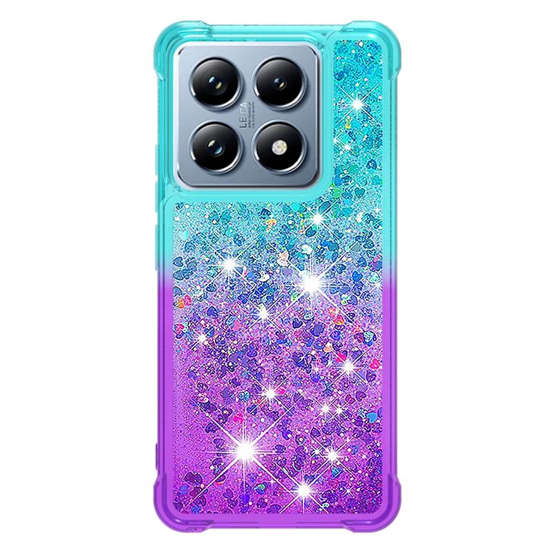 Coque 14T Pro sur Pour Fundas Xiaomi 14T Pro Coque Paillettes Bling Dynamique Liquide Pour Xiomi Xiaomi14T 14TPro Étuis de Téléphone Fundas