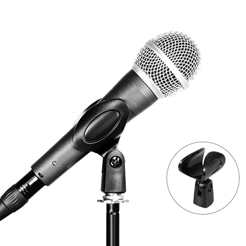Durability EVA Microphone Storage Box Fit Two Wireless Mics with Adjustable Stand Metal Adapter Secure Zippered Pocket