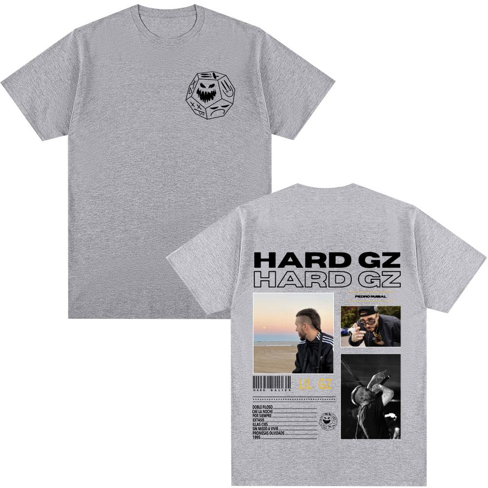 Rapper HARD GZ Tour Album T Shirt Unisex Vintage Fashion Hip Hop Tshirts Cotton Casual Oversized Tee Shirt Streetwear