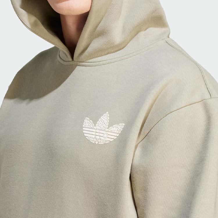 Adidas Originals Premium Graphic French Terry Hoodie Men Pebble Grey IV9697