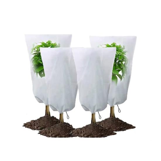 Yousheng Pflanzenschutzhülle mit Kordelzug und Reißverschluss, wiederverwendbares Vliesstoff, Winter, Außenbereich, Garten, Baum, Sträucher, Topfpflanzen, Frostschutzsack