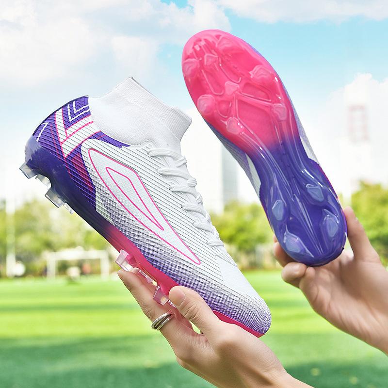 European Cup new high-top Ronaldo football shoes AG spike football shoes youth football training shoes