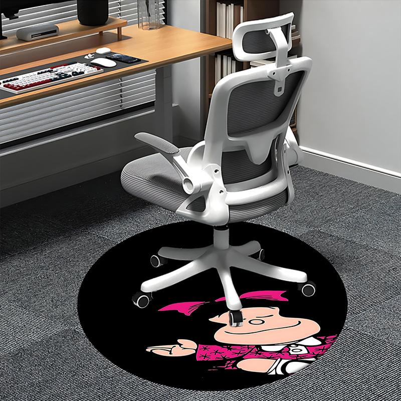 

Peanuts Snoopy Chair Mat Round Carpet for Home Office Living Room Bedroom 80cm