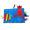 3D Tail Baby Cloth Book - Tear-Proof, Black & White/Red Crinkle Toy for Kids