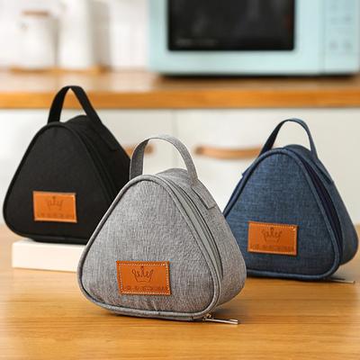 1Pc Portable Triangle Insulated Bag Mini Aluminum Foil Student Lunch Bag MIT