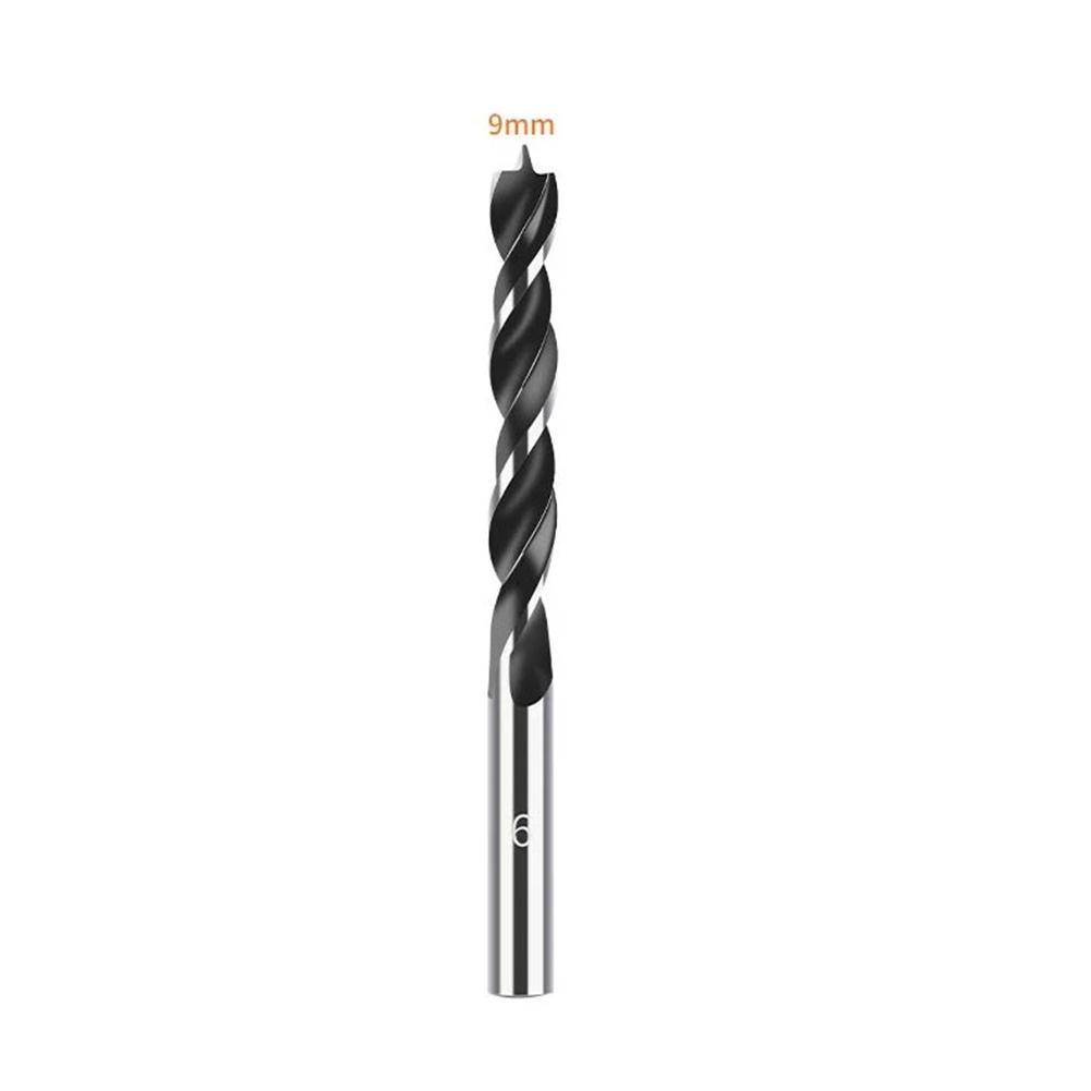 1pc Threepoint Wood Drill Bit High Carbon Steel Spiral 3 10mm Diameter & Length