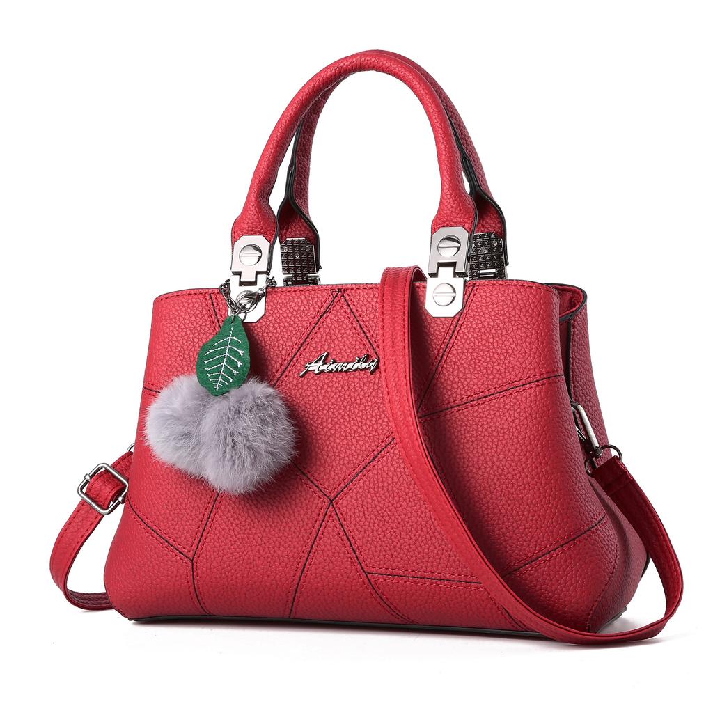 Fashiable Embroidery Thread  Middle Aged Mom Style Trendy Women's Large Capacity Single Shoulder Crossbody Bag