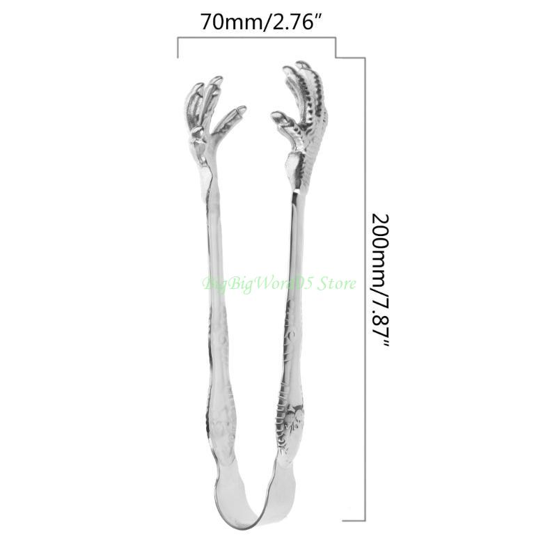 24TE Claw Ice-Cube Tongs Serving Tongs Non-stick Bread Tongs Easy To Clean