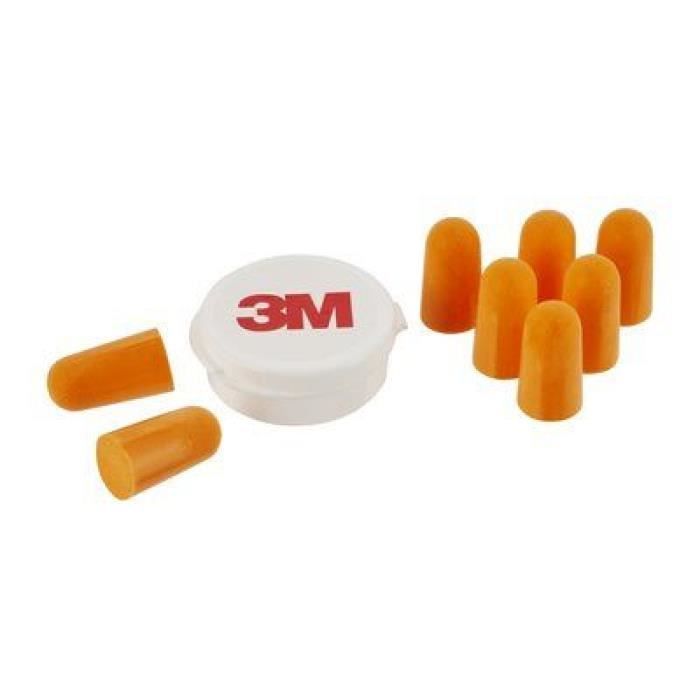 3M bouchons anti-bruit jetables 1100C, dans un sachet,orange 0,000000 Noir