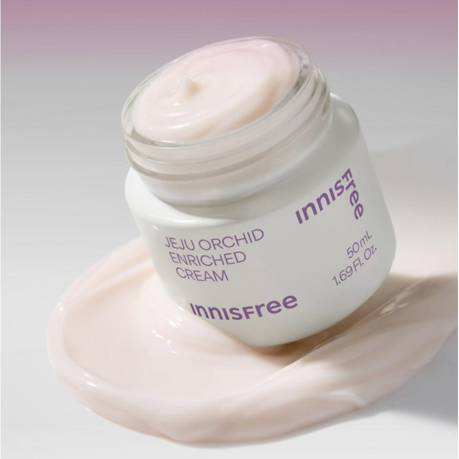 Innisfree Jeju Orchid Enriched Cream 50ml Anti-Aging Moisturizer for Firm, Nourished Skin