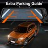 4K 10-Inch Streaming Media Dash Cam, 3 Lenses, WiFi, Night Vision, 170° Fisheye, Rearview Mirror