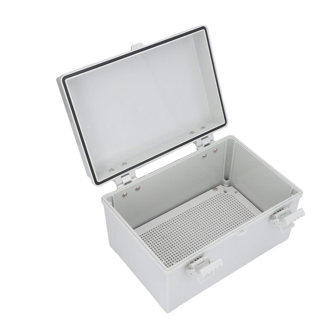 Gray Hinged Cover Electrical Junction Box IP67 Waterproof Electric Project Box for Outdoor