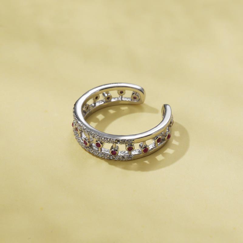 Lindon Classic 925 Sterling Silver Zircon Ring Ladies Jewelry Wedding Promise Party Gift