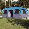 VidaXL 10 Person Family Cabin Tent Blue Waterproof, Tent, Camping Shelter, Garden Shelter, Camping Tent 94540