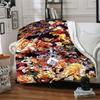 Dragon Ball Heroes Collage Flannel Blanket Super Soft Warm Cozy Blanket For Sofa Bed Office Travel Allseason Home Decor Gift