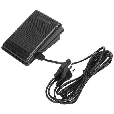 Fußpedal 3-Loch Rundstift mit Netzkabel Multifunktionale Haushaltsnähzubehör EU-Stecker 220V