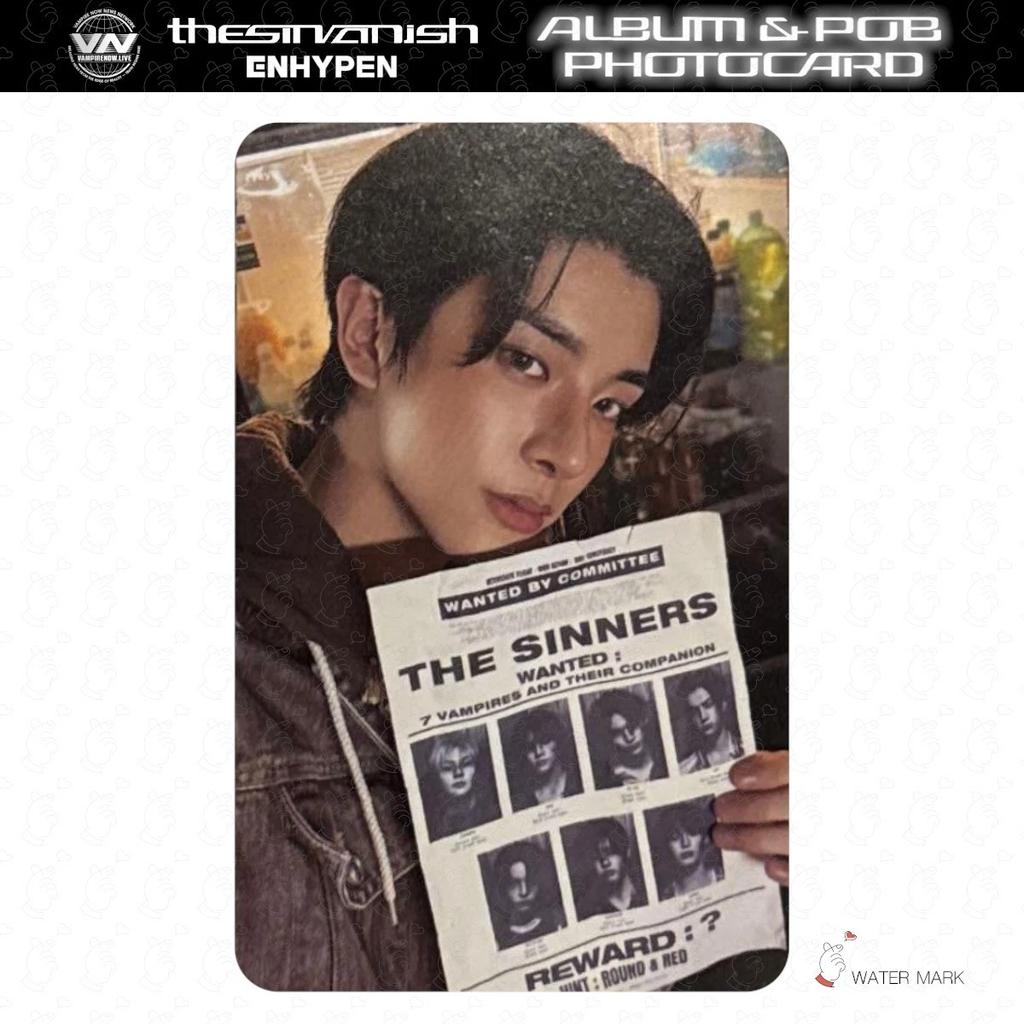 VORBESTELLUNG ENHYPEN THE SIN VANISH ALBUM Fotokarte Japan POB Glücksziehung OFFIZIELL FORBIDDEN AFTERLIGHT STORM FUGITIVES