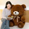 Bow Pier Pier Bear Plush Toy Children's Birthday Gift Lele Bear Home Throw Pillow Bow Tie Doll
