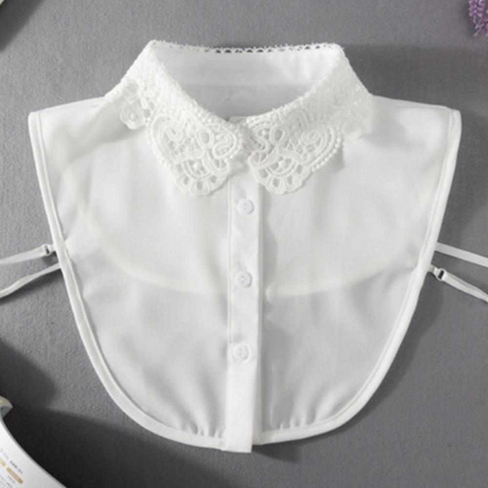 Chiffon Fake Lace Collar Detachable Fake Shirt Collar DIY Clothing Accessories  for Women Girls