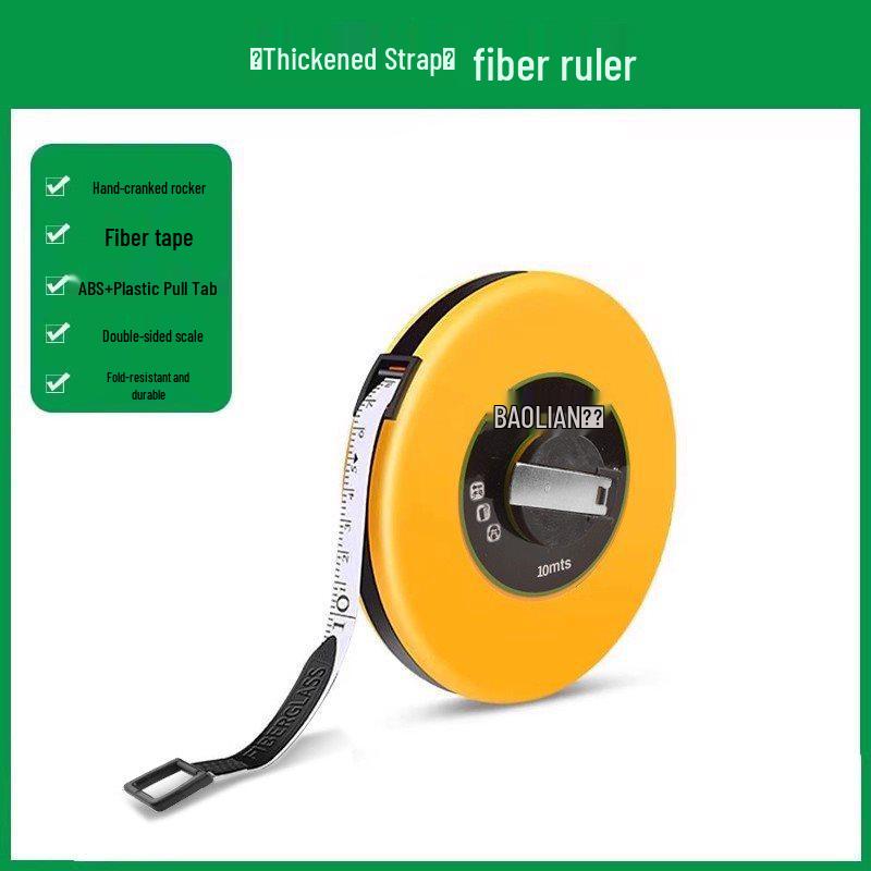Thickened Drop-Proof Fiber Tape Measure for Engineering Surveys - 10/20/30/50m
