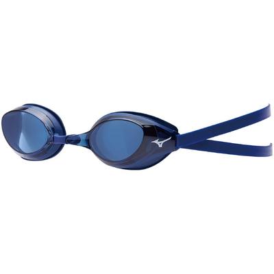 Mizuno ACCEL EYE Swimming for Competitive Swimming and with Integrated Made In FINA Approved Goggles, Unisex, Fitness, Cushion, Japan, 85YA900, Navy,