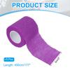 PATIKIL X Bandage Elastic Stretchable for Athletic and Outdoor Purple 2" 177" Self-Adhesive Wraps, 12-Piece Self-Breathing Self-Wrapping Tape, Sports,