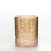 Home Decor Empty Candle Jars/tins With Mercury Glass Material Votive Candle Holder Gold Christmas Candle Holder