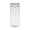 Prezza Glass Storage Container with Airtight Closure and Stainless Steel Lid for and More 1.8L Heat-Resistant (Canister) One-Touch Pasta,