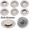 2PCS Strainer Bath Basin Drain Hair Clean Up Mesh Trap Filter Kitchen Sink with Large Wide Rim Catcher Cover Cap Plug Wholesale