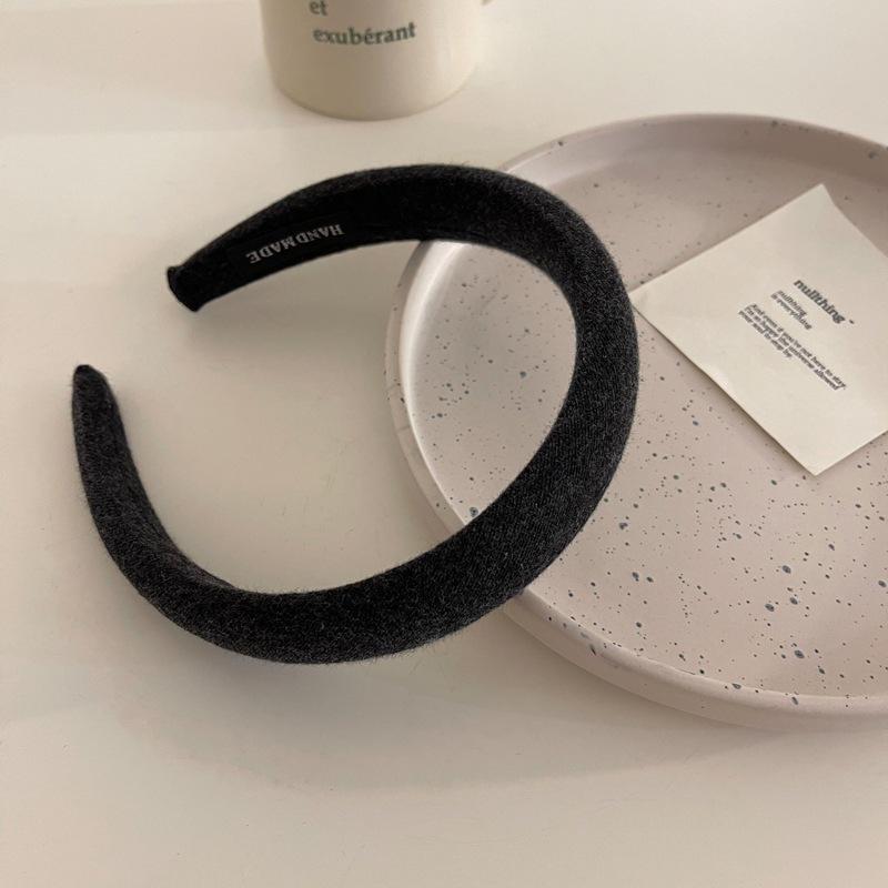 2021 Wide Chocolate Headband: High-Spongy Hairpin for Japanese & Korean Women