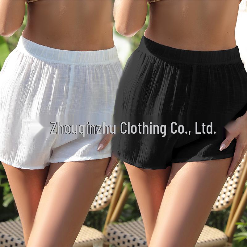 

2024 Women s Sexy High-Waist Swim Shorts with Sun Protection M темно-синього кольору