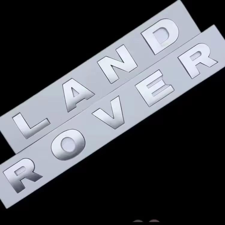 3D ABS Letters LAND ROVER Logo Rear Trunk Emblem Badge Sticker For Land Rover Range Rover Velar Sport Discovery 2 3 4 Defende SA1