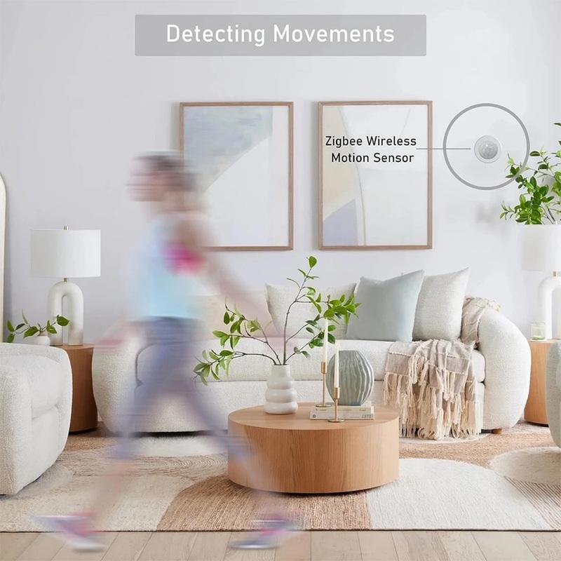 Zigbee 3.0 PIR Motion Sensor Smart Home Human Body Infrared Detection  Security Alarm Detector Works with Tuya  Alexa
